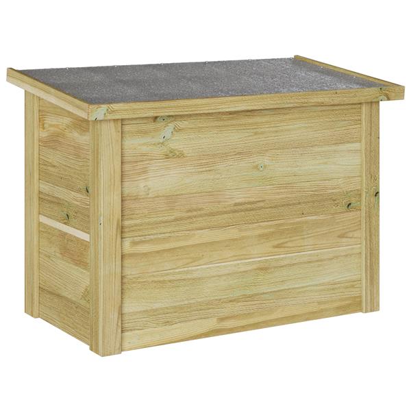 Grote foto vidaxl opslagdoos 44x80x57 cm ge mpregneerd vurenhout tuin en terras overige tuin en terras