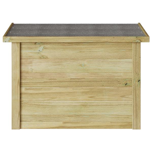Grote foto vidaxl opslagdoos 44x80x57 cm ge mpregneerd vurenhout tuin en terras overige tuin en terras