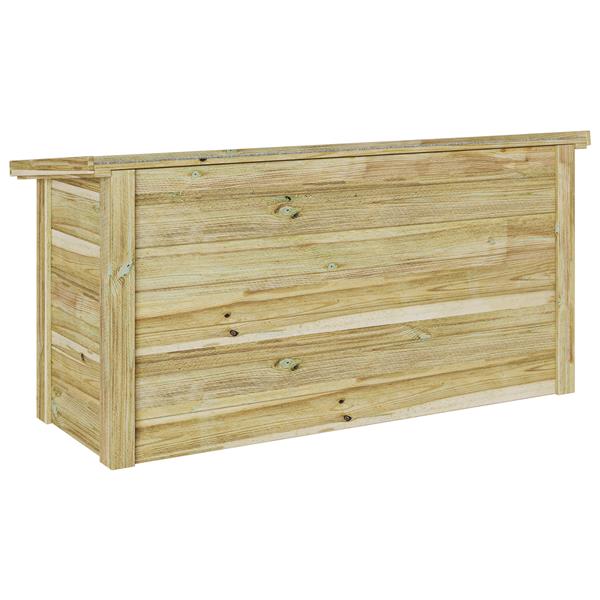Grote foto vidaxl opslagdoos 44x119x57 cm ge mpregneerd hout tuin en terras overige tuin en terras