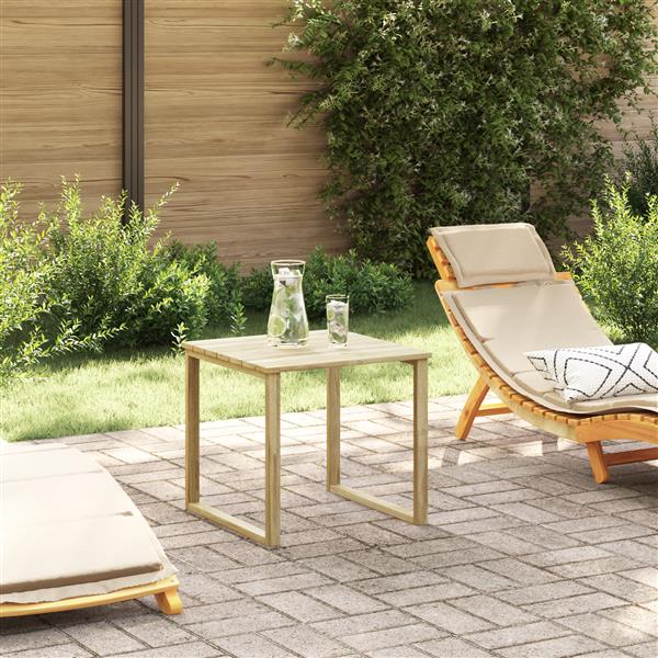 Grote foto vidaxl loungetafel 50 5x50 5x46 cm ge mpregneerd grenenhout tuin en terras tuinmeubelen