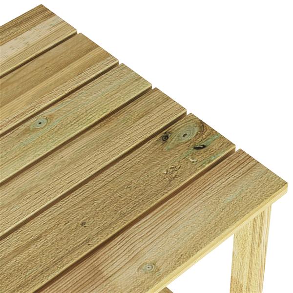 Grote foto vidaxl loungetafel 50 5x50 5x46 cm ge mpregneerd grenenhout tuin en terras tuinmeubelen