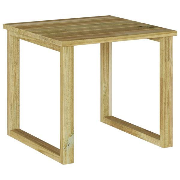 Grote foto vidaxl 3 delige ligbed tafel set van massief vurenhout tuin en terras tuinmeubelen