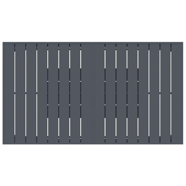 Grote foto vidaxl tuintafel donker grijs aluminium groot uitschuifbare tafelbladen tuin en terras tuinmeubelen