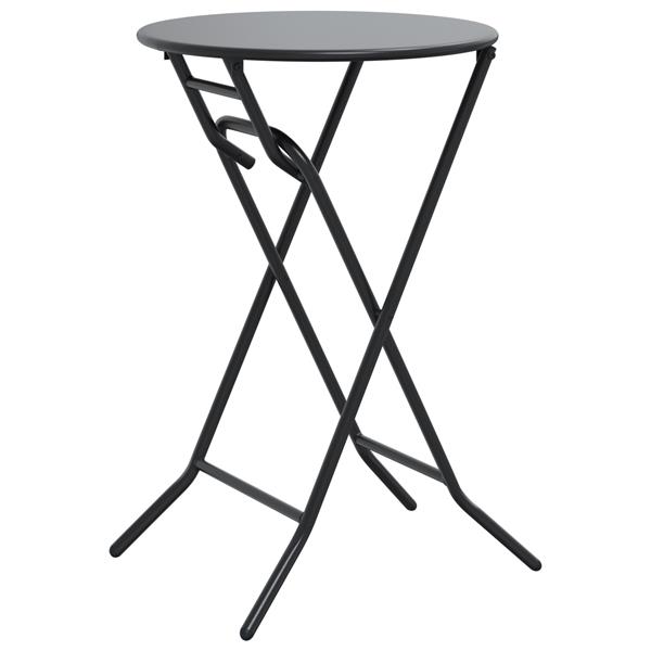 Grote foto vidaxl opvouwbare tuinstafel antraciet 50x72 cm staal tuin en terras tuinmeubelen