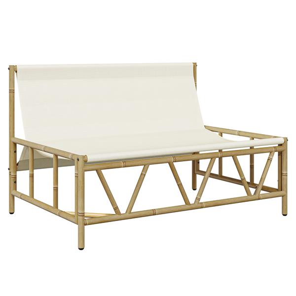 Grote foto vidaxl ligbed met kussen 110x80x71 cm staal tuin en terras tuinmeubelen