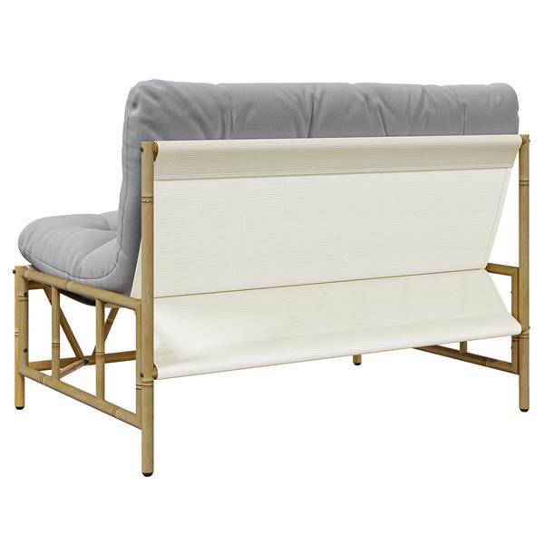 Grote foto vidaxl ligbed met kussen 110x80x71 cm staal tuin en terras tuinmeubelen