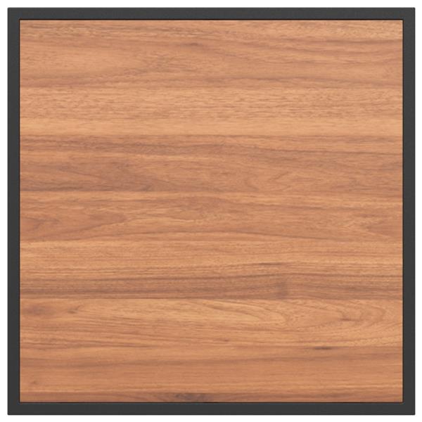 Grote foto vidaxl tuintafel 55x55x35 cm dpc en staal bruin tuin en terras tuinmeubelen