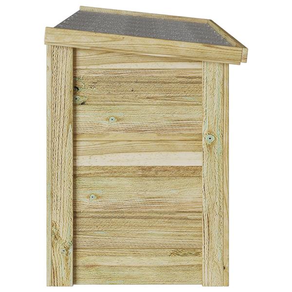 Grote foto vidaxl opslagdoos 44x119x57 cm ge mpregneerd hout tuin en terras overige tuin en terras