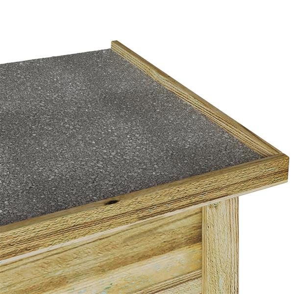 Grote foto vidaxl opslagdoos 44x119x57 cm ge mpregneerd hout tuin en terras overige tuin en terras