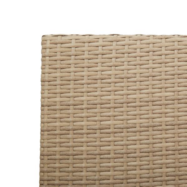 Grote foto vidaxl tuinstoelen 2 st stapelbaar met kussens poly rattan beige tuin en terras tuinmeubelen
