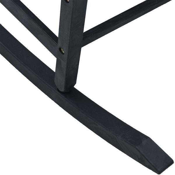 Grote foto vidaxl schommelstoel 65x84x114 cm hdpe zwart tuin en terras tuinmeubelen