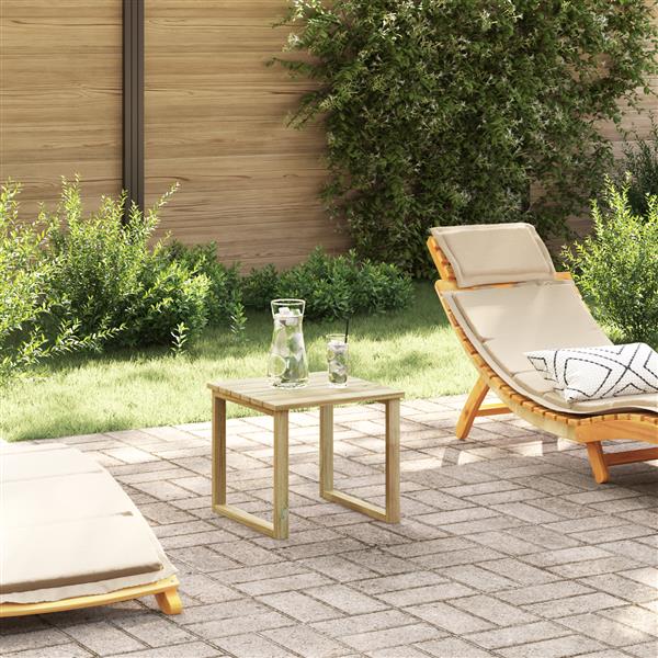 Grote foto vidaxl ligbed tafel 40x40x36 cm ge mpregneerd vurenhout tuin en terras tuinmeubelen