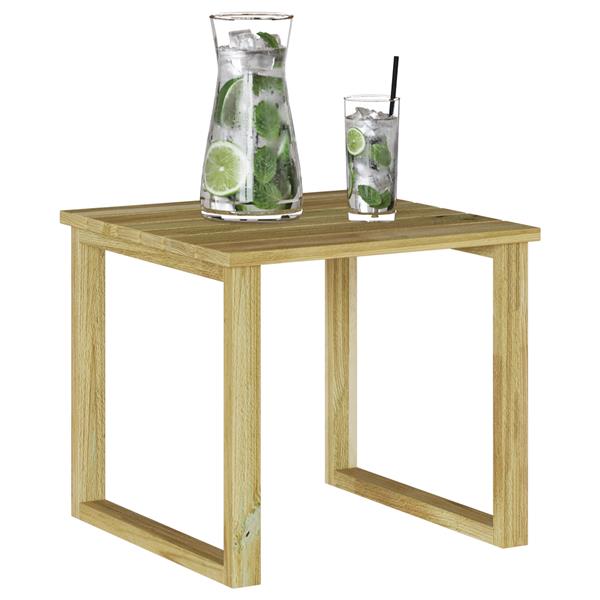 Grote foto vidaxl ligbed tafel 40x40x36 cm ge mpregneerd vurenhout tuin en terras tuinmeubelen