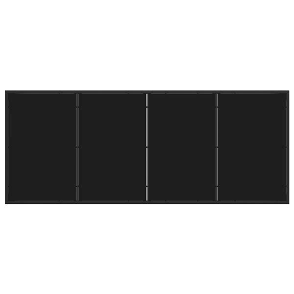 Grote foto vidaxl tuintafel 200x80x73 cm gehard glas zwart tuin en terras tuinmeubelen
