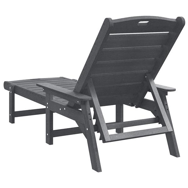 Grote foto vidaxl ligbed lichtgrijs 53x162x98 5 cm hdpe tuin en terras tuinmeubelen