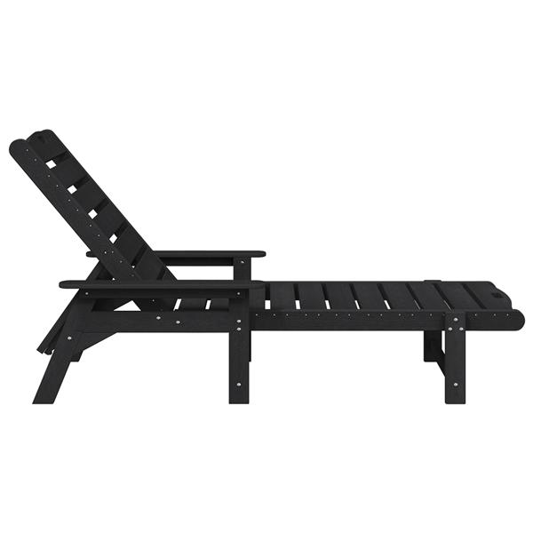 Grote foto vidaxl ligbed zwart 53x162x98 5 cm hdpe tuin en terras tuinmeubelen