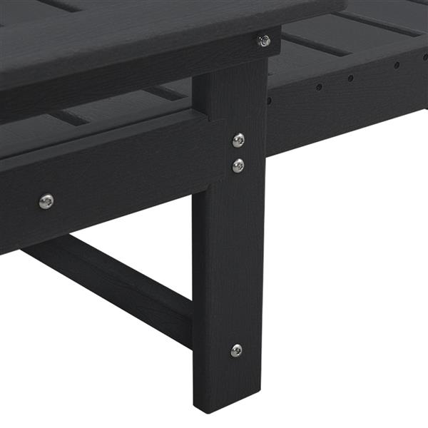Grote foto vidaxl ligbed zwart 53x162x98 5 cm hdpe tuin en terras tuinmeubelen