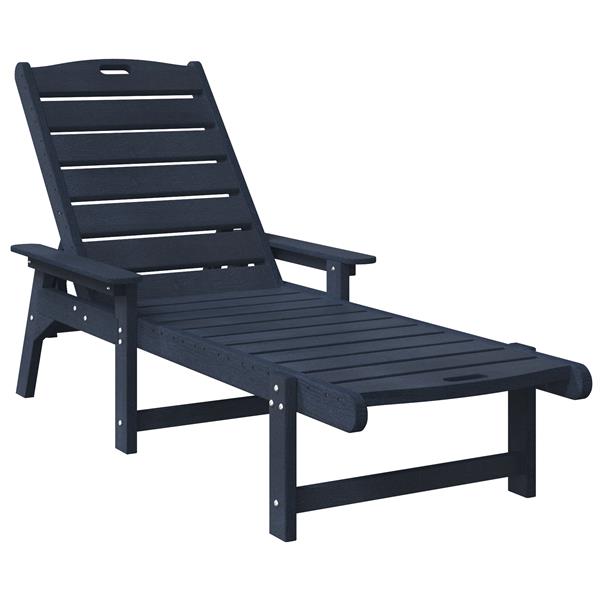 Grote foto vidaxl ligbed marineblauw 53x162x98 5 cm hdpe tuin en terras tuinmeubelen