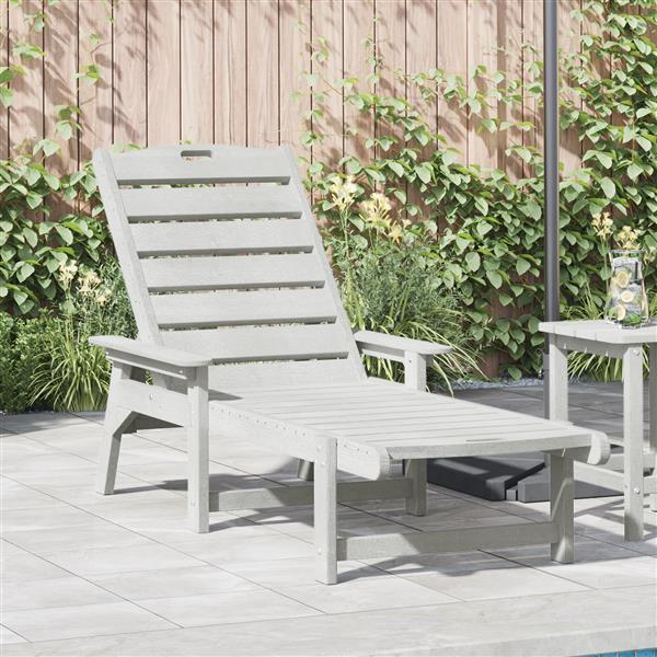 Grote foto vidaxl ligbed wit 53x162x98 5 cm hdpe tuin en terras tuinmeubelen