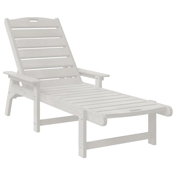 Grote foto vidaxl ligbed wit 53x162x98 5 cm hdpe tuin en terras tuinmeubelen