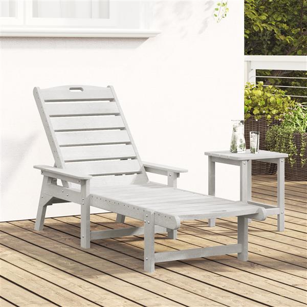 Grote foto vidaxl ligbed wit 53x162x98 5 cm hdpe tuin en terras tuinmeubelen