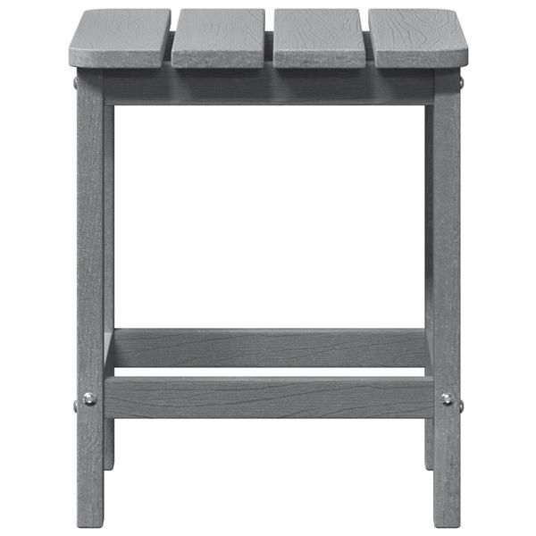 Grote foto vidaxl adirondack bijzettafel lichtgrijs 38x38x45 cm hdpe tuin en terras tuinmeubelen