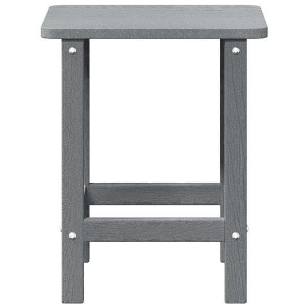 Grote foto vidaxl adirondack bijzettafel lichtgrijs 38x38x45 cm hdpe tuin en terras tuinmeubelen
