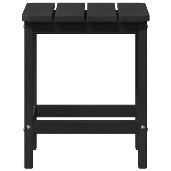 Grote foto vidaxl adirondack bijzettafel zwart 38x38x45 cm hdpe tuin en terras tuinmeubelen