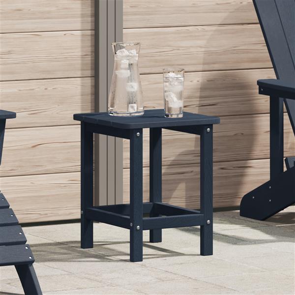 Grote foto vidaxl adirondack bijzettafel marineblauw 38x38x46 cm hdpe tuin en terras tuinmeubelen