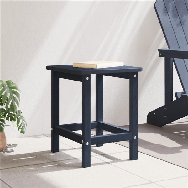 Grote foto vidaxl adirondack bijzettafel marineblauw 38x38x46 cm hdpe tuin en terras tuinmeubelen