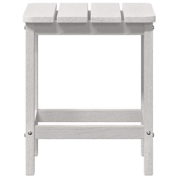 Grote foto vidaxl adirondack bijzettafel wit 38x38x45 cm hdpe tuin en terras tuinmeubelen