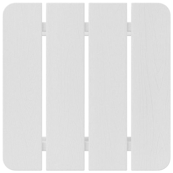 Grote foto vidaxl adirondack bijzettafel wit 38x38x45 cm hdpe tuin en terras tuinmeubelen