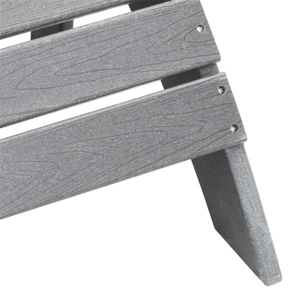 Grote foto vidaxl adirondack ligbed met voetsteun lichtgrijs hdpe tuin en terras tuinmeubelen