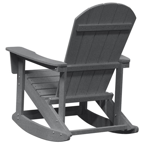Grote foto vidaxl adirondack schommelstoel lichtgrijs 73 5x92x90 cm hdpe tuin en terras tuinmeubelen