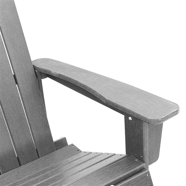 Grote foto vidaxl adirondack schommelstoel lichtgrijs 73 5x92x90 cm hdpe tuin en terras tuinmeubelen
