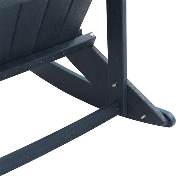 Grote foto vidaxl adirondack schommelstoel marineblauw 73 5x92x90 cm van hdpe tuin en terras tuinmeubelen