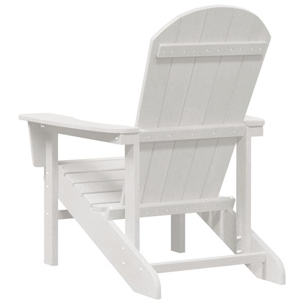 Grote foto vidaxl ligbed adirondack wit 74x82x91 cm hdpe tuin en terras tuinmeubelen