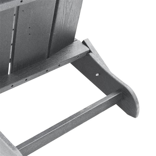 Grote foto vidaxl vouwbare adirondack stoel lichtgrijs 74 5x80 5x90 cm hdpe tuin en terras tuinmeubelen