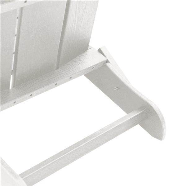 Grote foto vidaxl vouw adirondack stoel wit 74 5x80 5x90 cm hdpe tuin en terras tuinmeubelen