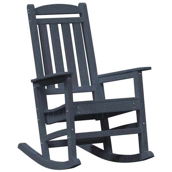 Grote foto vidaxl tuin schommelstoel marineblauw 70x92x108 cm hdpe tuin en terras tuinmeubelen