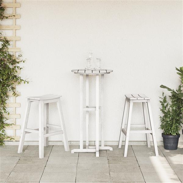 Grote foto vidaxl barkrukken set van 2 wit hdpe tuin en terras tuinmeubelen