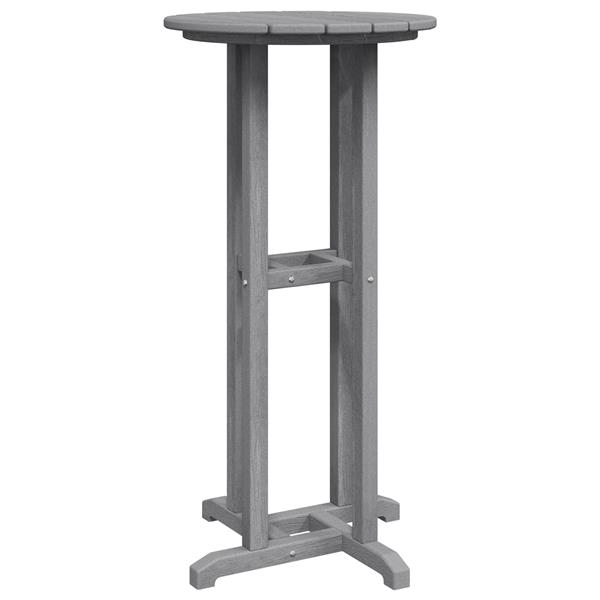 Grote foto vidaxl bartafel lichtgrijs 55x55x107 cm hdpe tuin en terras tuinmeubelen