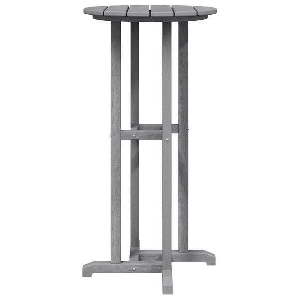 Grote foto vidaxl bartafel lichtgrijs 55x55x107 cm hdpe tuin en terras tuinmeubelen