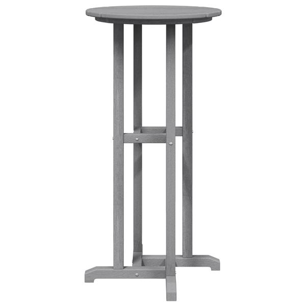 Grote foto vidaxl bartafel lichtgrijs 55x55x107 cm hdpe tuin en terras tuinmeubelen