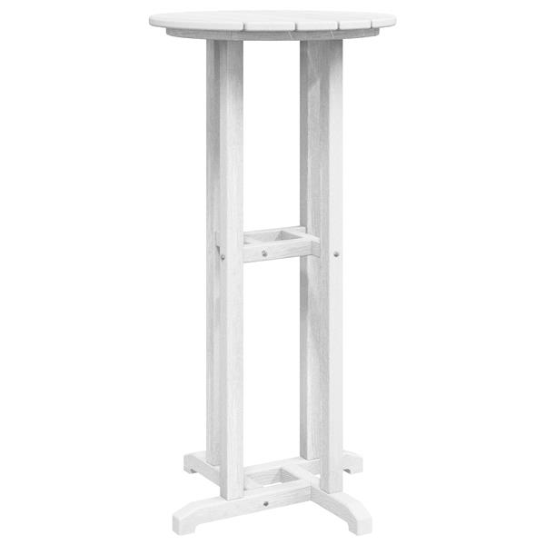 Grote foto vidaxl bar tafel wit 55x55x107 cm hdpe tuin en terras tuinmeubelen