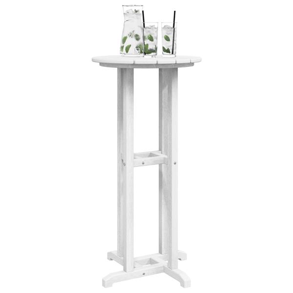 Grote foto vidaxl bar tafel wit 55x55x107 cm hdpe tuin en terras tuinmeubelen