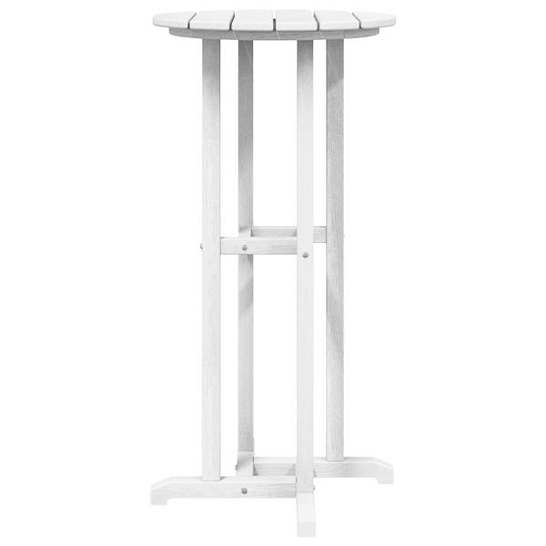 Grote foto vidaxl bar tafel wit 55x55x107 cm hdpe tuin en terras tuinmeubelen