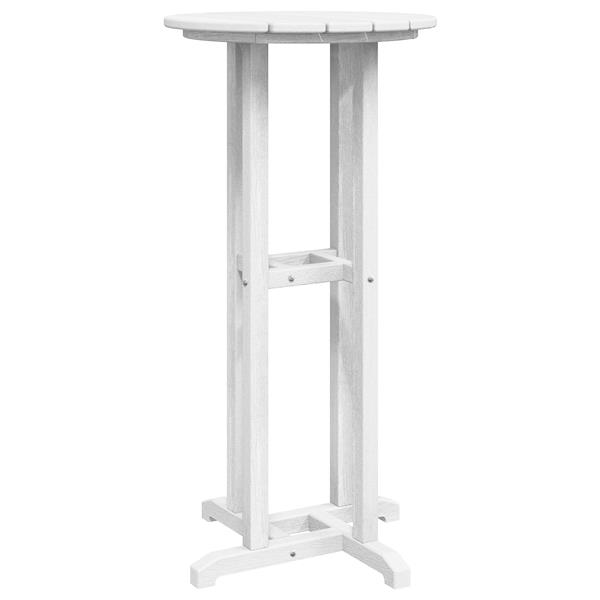 Grote foto vidaxl bar tafel wit 55x55x107 cm hdpe tuin en terras tuinmeubelen