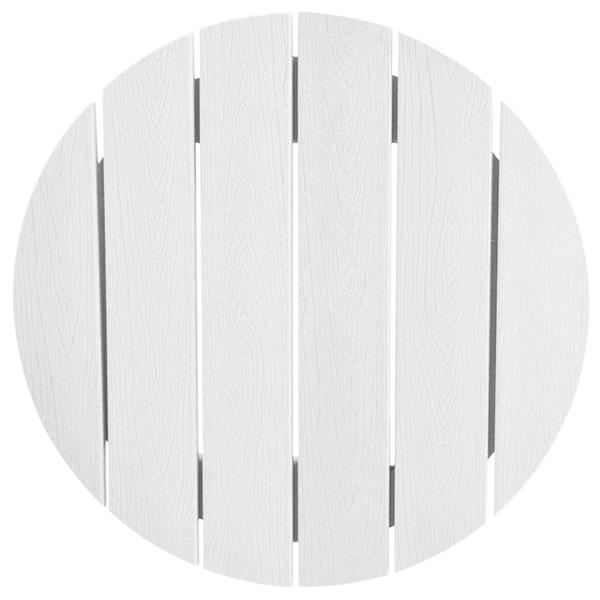 Grote foto vidaxl bar tafel wit 55x55x107 cm hdpe tuin en terras tuinmeubelen