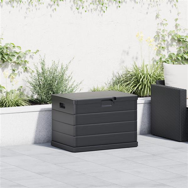 Grote foto vidaxl tuinbox 77 5x54 5x53 cm 170 l kunststof grijs tuin en terras overige tuin en terras